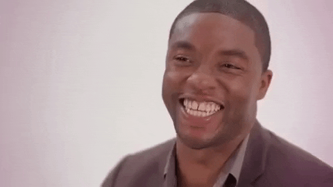 Chadwick Boseman Laughing GIF by Identity - Find & Share ...