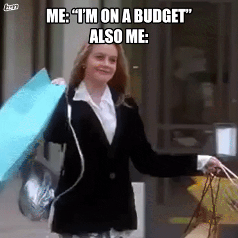 how to save money clueless shopping gif
