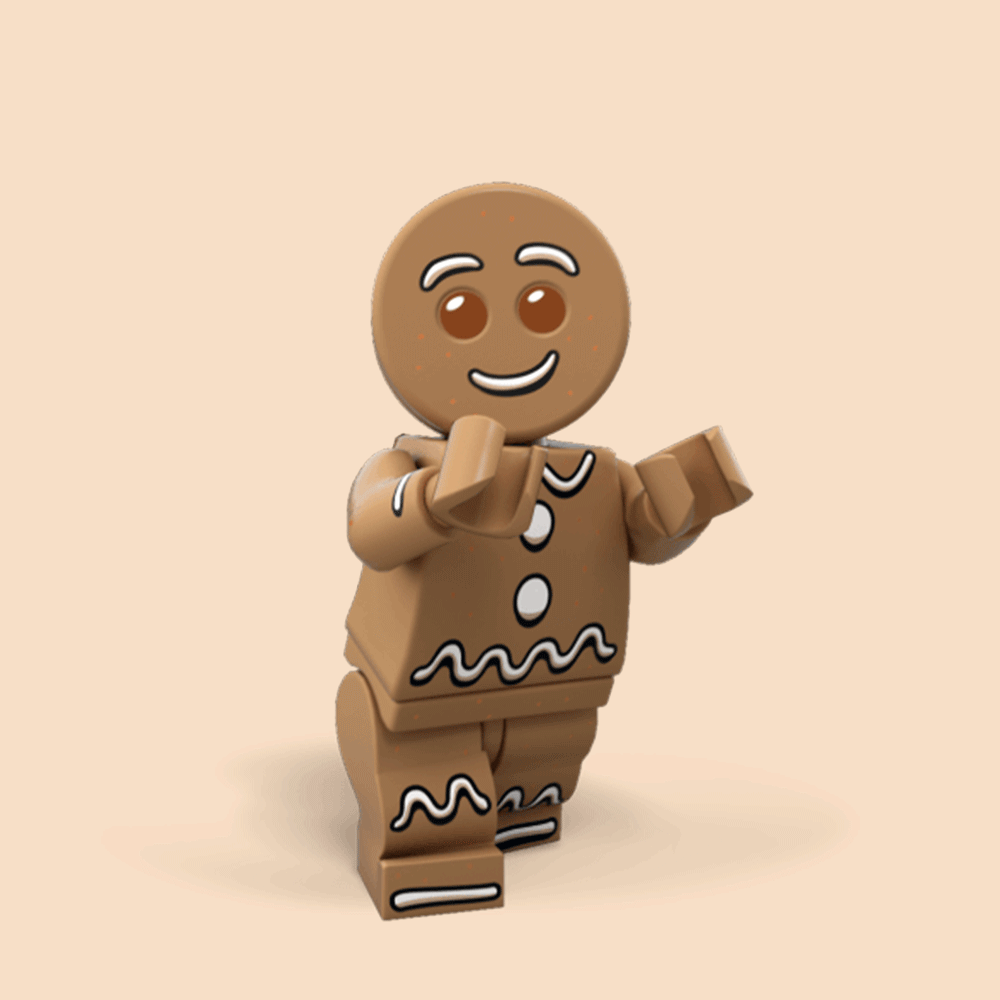 Gingerbread Man GIF by LEGO Find & Share on GIPHY