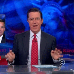 Colbert report shaved head think, that Colbert report shaved head apologise, but