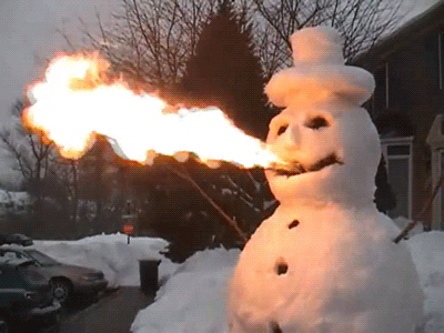 Fire Snowman GIF - Find & Share on GIPHY