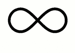 símbolo do infinito se transforma em coração para ilustrar bodas de amor eterno