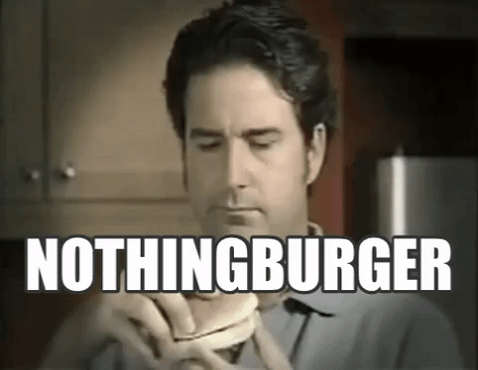 Image result for nothing burger gif