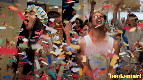 Celebration Partying GIF by Booksmart - Find & Share on GIPHY