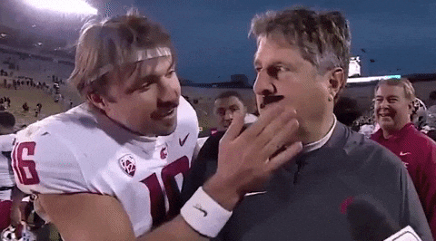 Happy College Football GIF by ESPN - Find & Share on GIPHY