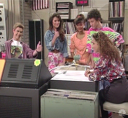 Kelly Kapowski Screech GIF by NBC - Find & Share on GIPHY