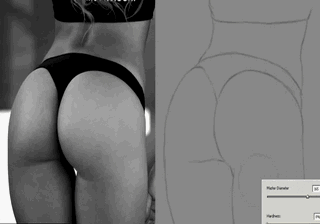 sexy butt awesome airbrushing