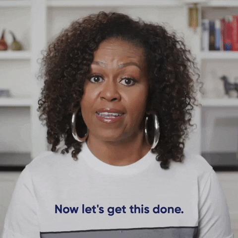 video da Michelle Obama dizendo 'Vamos Fazer isso!'