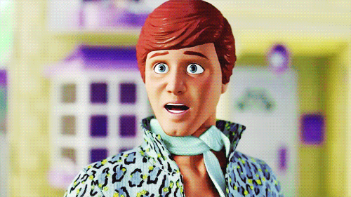 Muñeco Ken de la película Toy Story con expresión sorprendida
