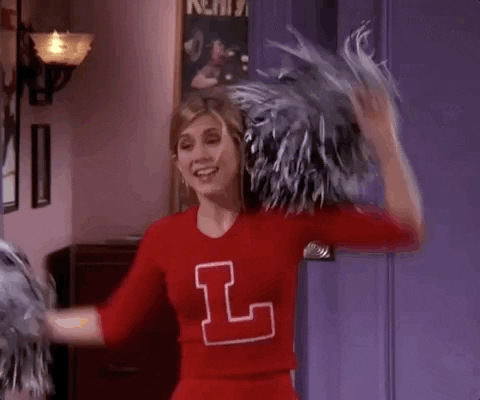 Excited Rachel Green GIF by Friends - Find & Share on GIPHY