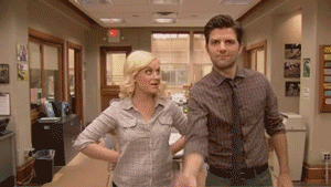 Image result for parks and rec confetti gif