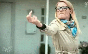 Woman Middle Finger GIF by Cheezburger - Find & Share on GIPHY