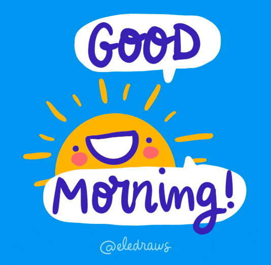 Good Morning Summer GIF by Eledraws (Eleonore Bem) - Find & Share on GIPHY
