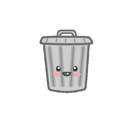 Trash Can Sticker by beckadoodles for iOS & Android | GIPHY