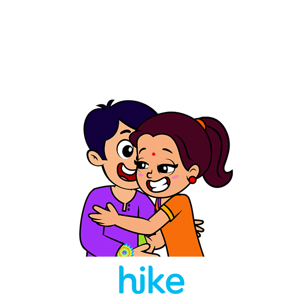Bhai Dooj Celebration Sticker By Hike Sticker for iOS ...