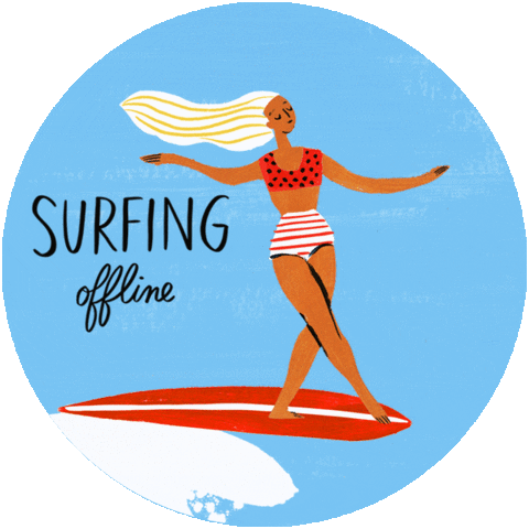 Social Media Vacation Sticker by Flow Magazine for iOS & Android | GIPHY