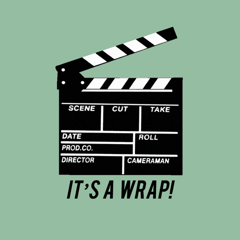 It's a wrap!