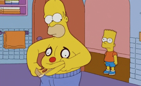 Homero Simpson Pizza GIF - Find & Share on GIPHY