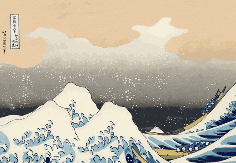 The Great Wave off Kanagawa gif