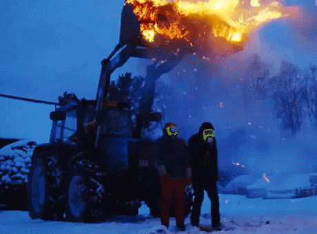The Fire Challenge in funny gifs