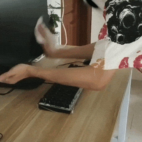 Cleaning keyboard be like in funny gifs