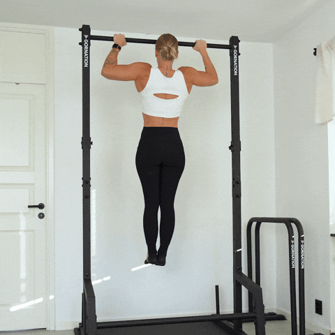 assisted 90 degree pull up hold exercise demonstration