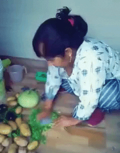 Clean your veggies properly in funny gifs