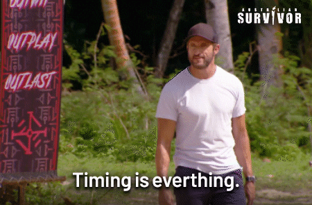 Timing Is Everything GIF by Australian Survivor