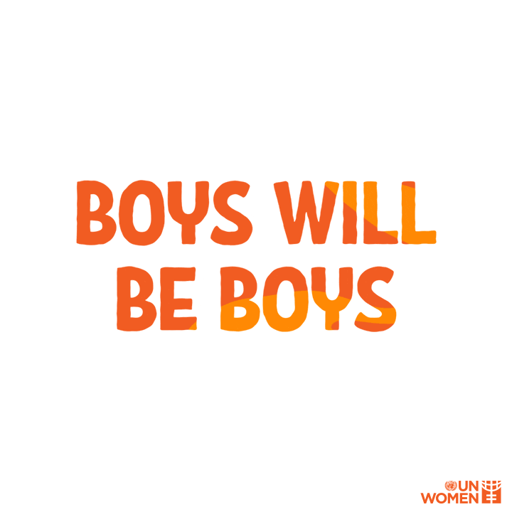 A gif of text that says boys will be held accountable 