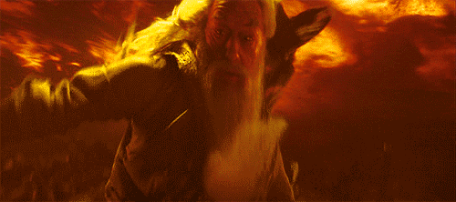 dumbledore with flames gif ile ilgili görsel sonucu
