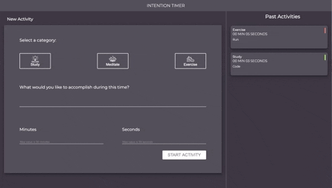 Intention Timer Stage 5 Intention Timer Stage5