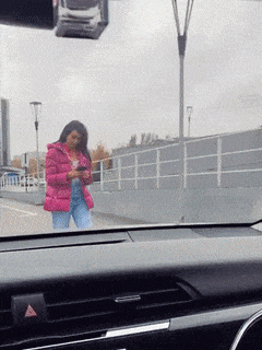 Distracted by phone in funny gifs