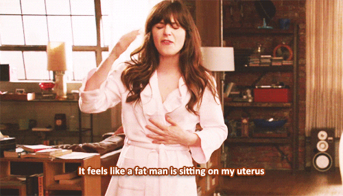 New Girl Experiences Menstrual Cramps
