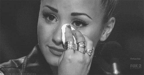 Image result for demi lovato crying