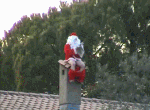 Santa Footage GIF