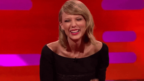 Image result for t swift laughing gif