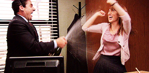 Celebration GIF from the Office
