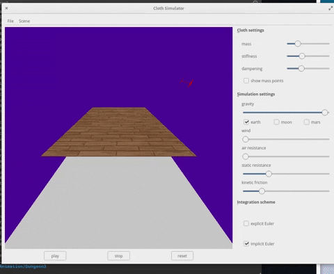 GitHub - TMoCo/SimpleClothSim: A basic particle based cloth simulation ...