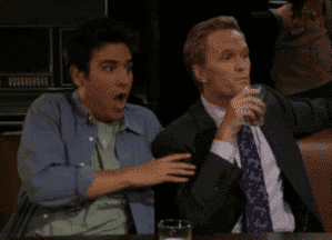 How I Met Your Mother Spit Take GIF
