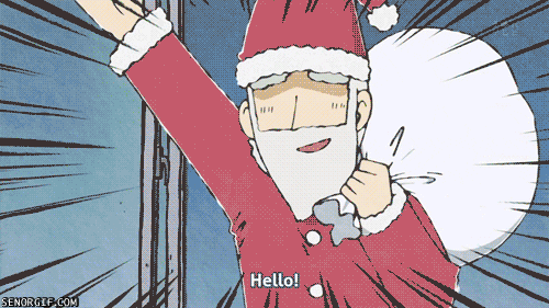 Cheezburger santa anime funny art & design