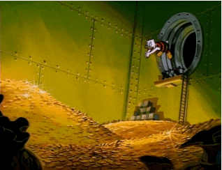 Scrooge Mcduck Swimming GIF - Find & Share on GIPHY