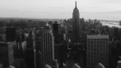 black and white timelapse new york city empire state building