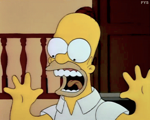 Homer Simpson Scream Gif