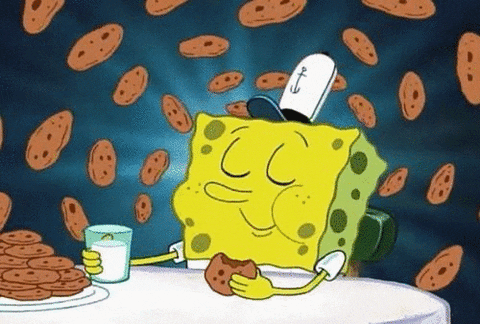 Cookie Eating GIF by SpongeBob SquarePants - Find & Share on GIPHY