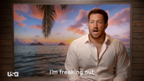 Freaking Out Usa Network GIF by Temptation Island