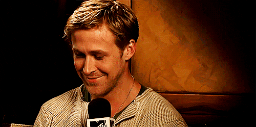 Ryan Gosling Laughing Find And Share On Giphy 