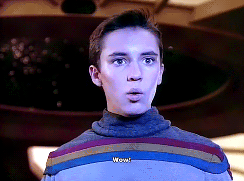 Image result for Star Trek Wesley Crusher GIF