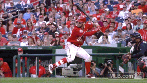 Image result for Bryce harper home run gif