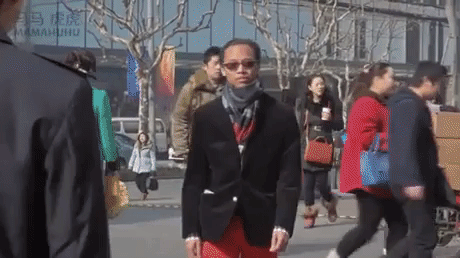 Being Black Guy In China in funny gifs