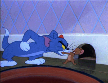 Kissing Tom And Jerry GIF